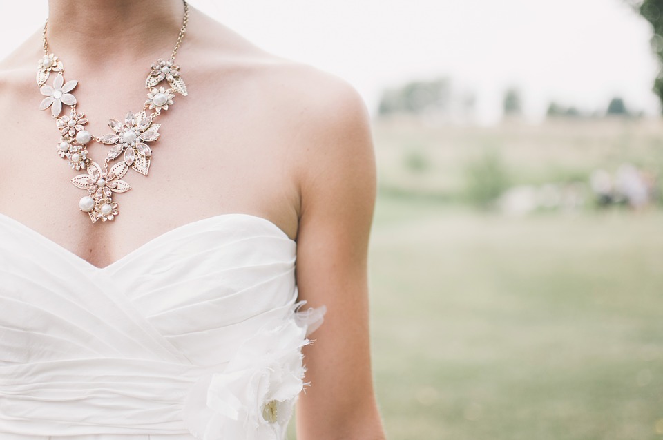 bride in a dress